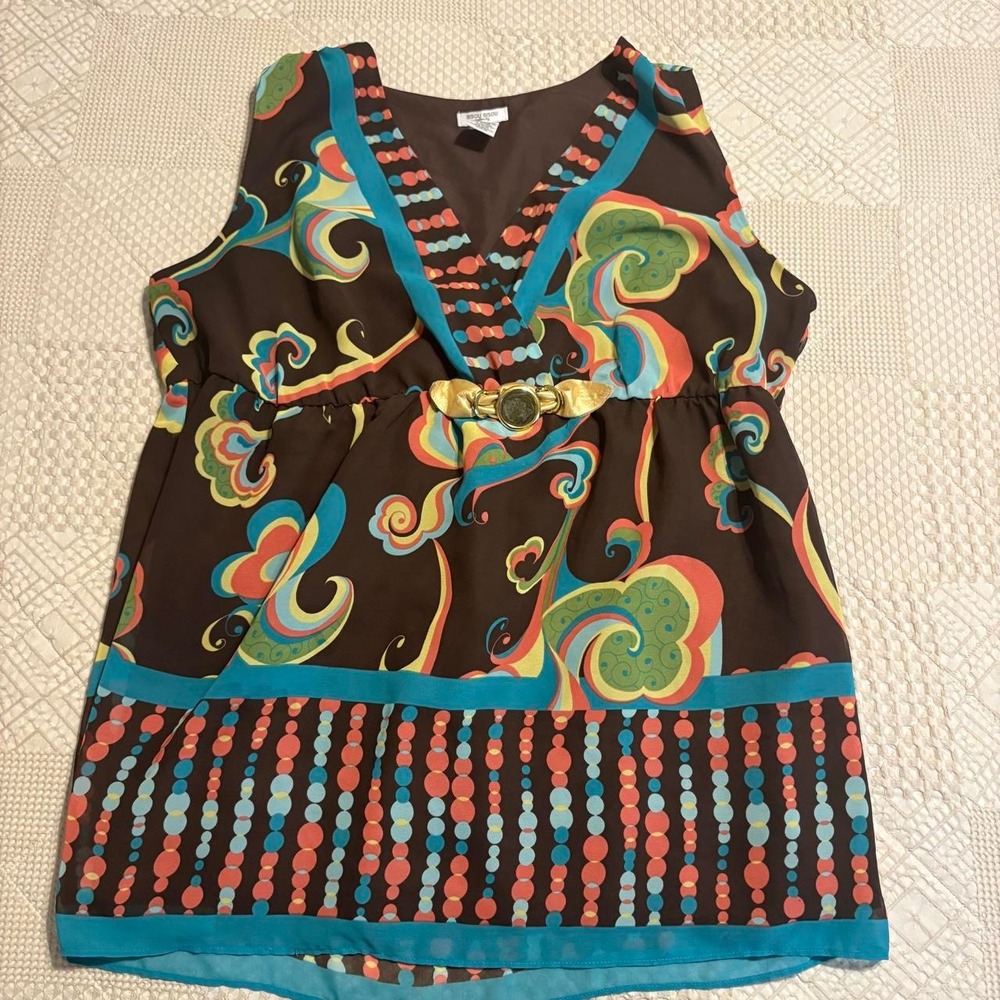 Y2K Bisou Bisou maternity babydoll blouse